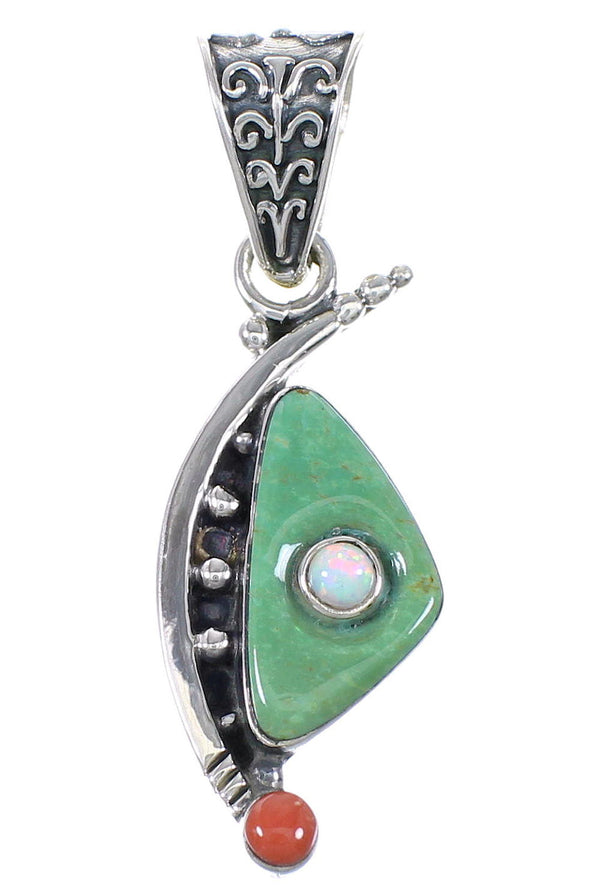 Sterling Silver Multicolor Pendant YX75576